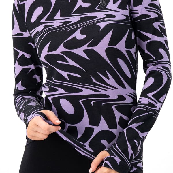 T-shirt thermique MONS ROYALE W CASCADE MERINO FLEX 200 LS SIGNAL LOST LUPIN