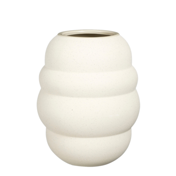 Glen Vaas - H28 x Ø22 cm -Keramiek - Off White