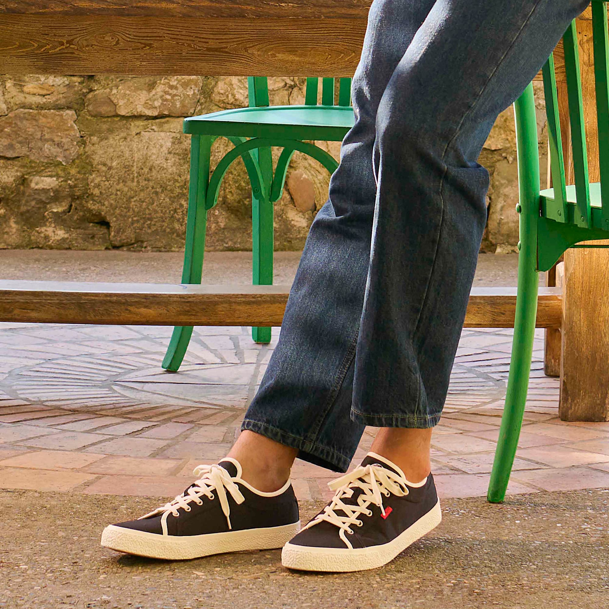 Chaussures en toile Homme noir
