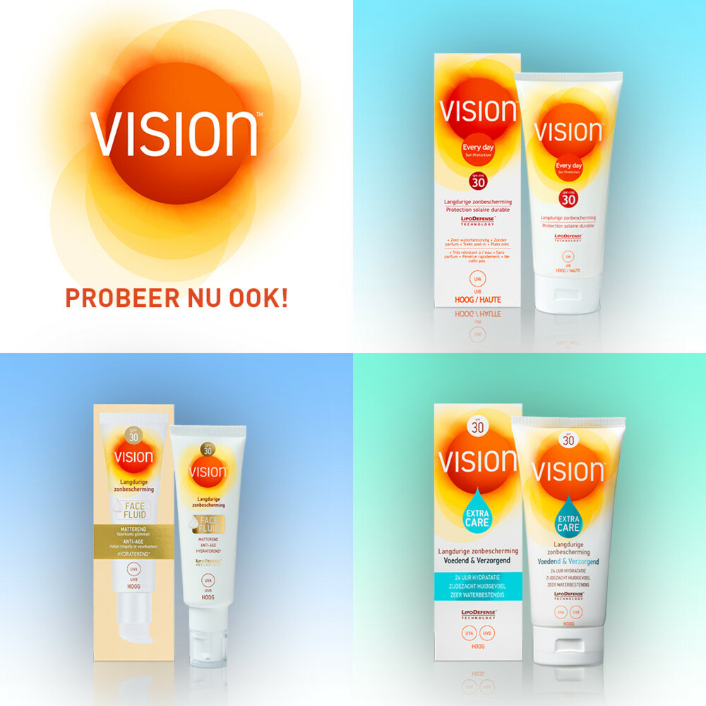 2x Vision Clear & Dry Transparante SPF 30 Gel185 ml