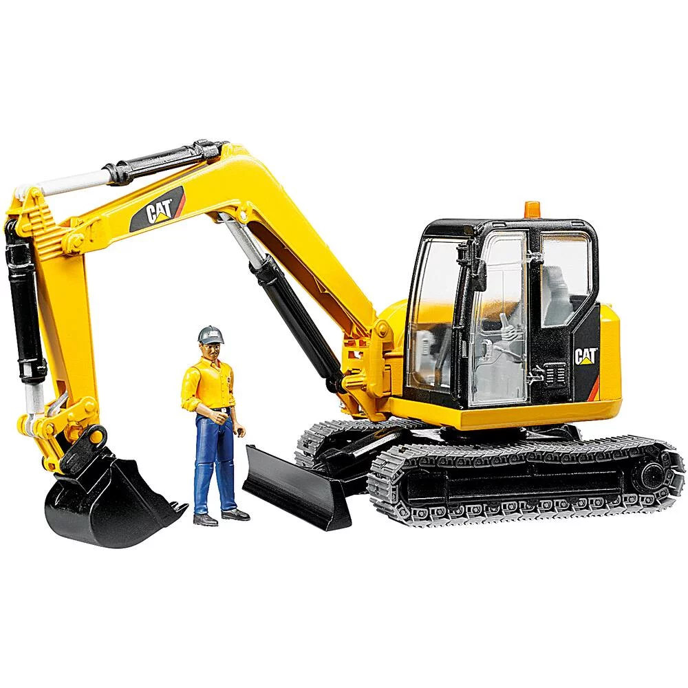 CATERPILLAR - MINI PELLETEUSE AVEC FIGURINE