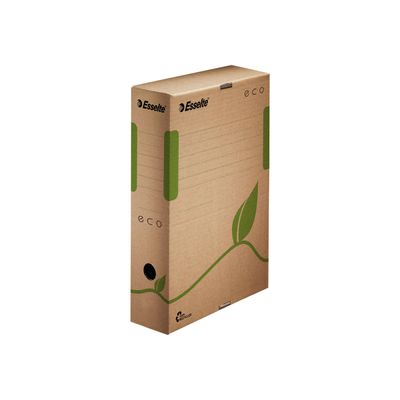 Esselte Eco - boîte archive - dos 8 cm - marron 100% recyclé