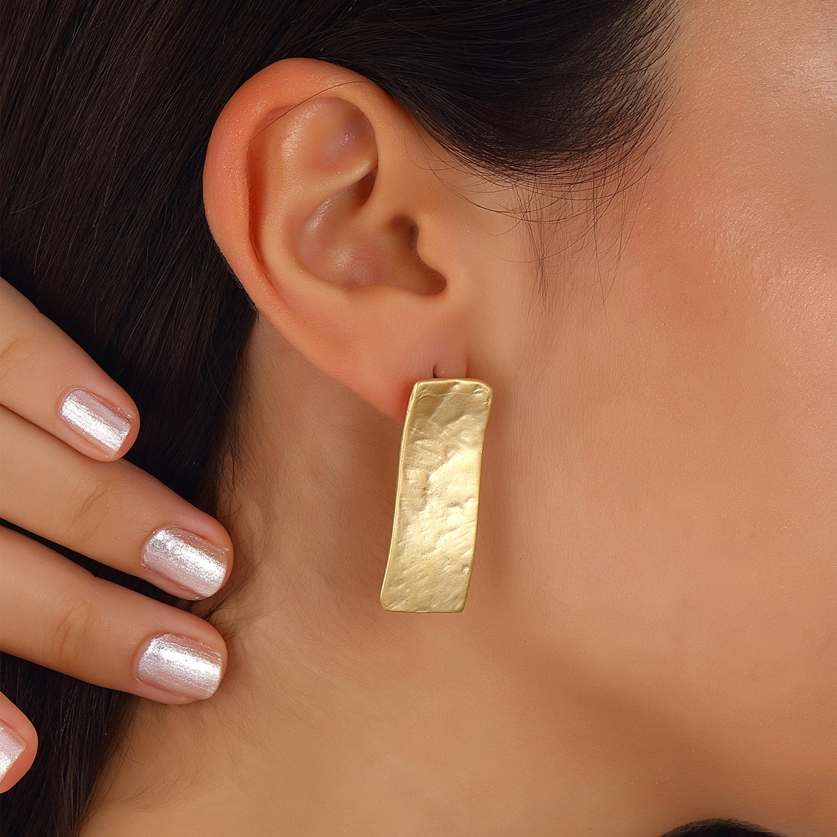 Boucles d'oreilles - Laiton plaqué or