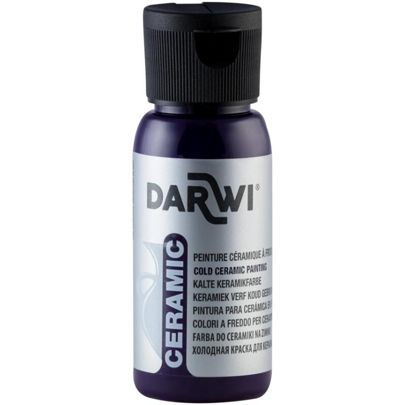 DARWI Flacon de 50 ml de Peinture sur Céramique à Froid - Violet