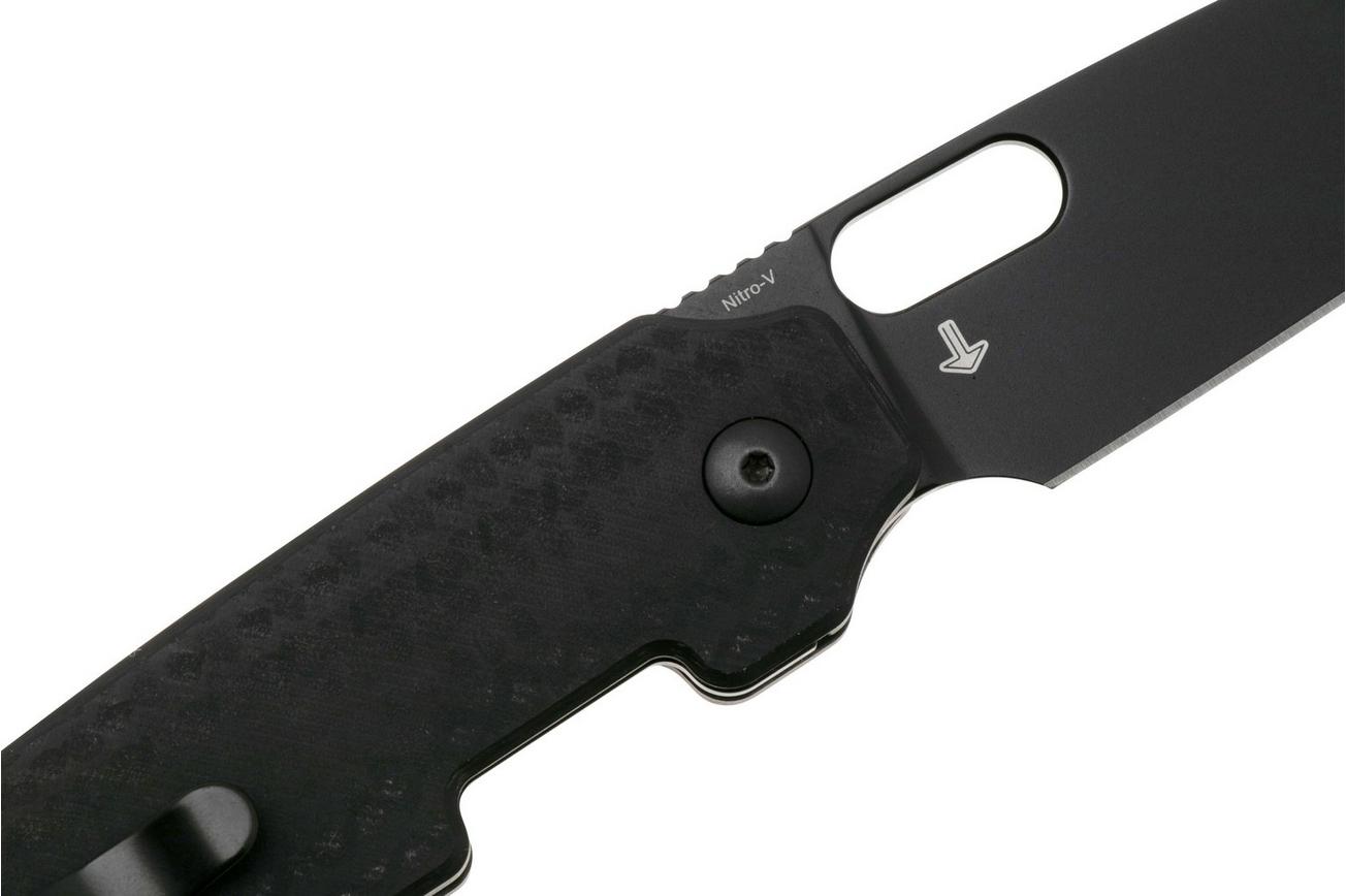 Kizer Vanguard Varatas V3637A1 Black Nitro V, G10 Carbon Fiber, zakmes, Jacob Lundquist design
