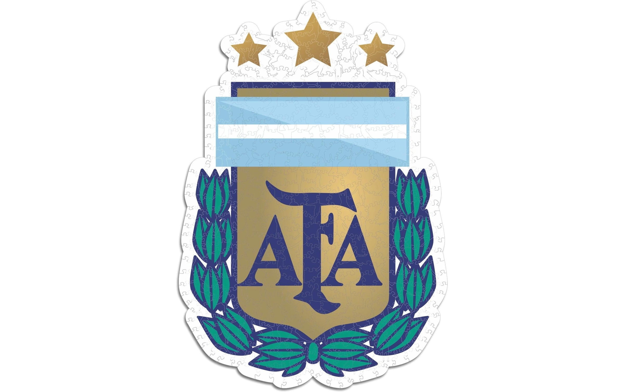 Puzzle »Iconic Nationalmanschaft Argentinien- Logo« Holzart: Birke (Herkunftsland: China)