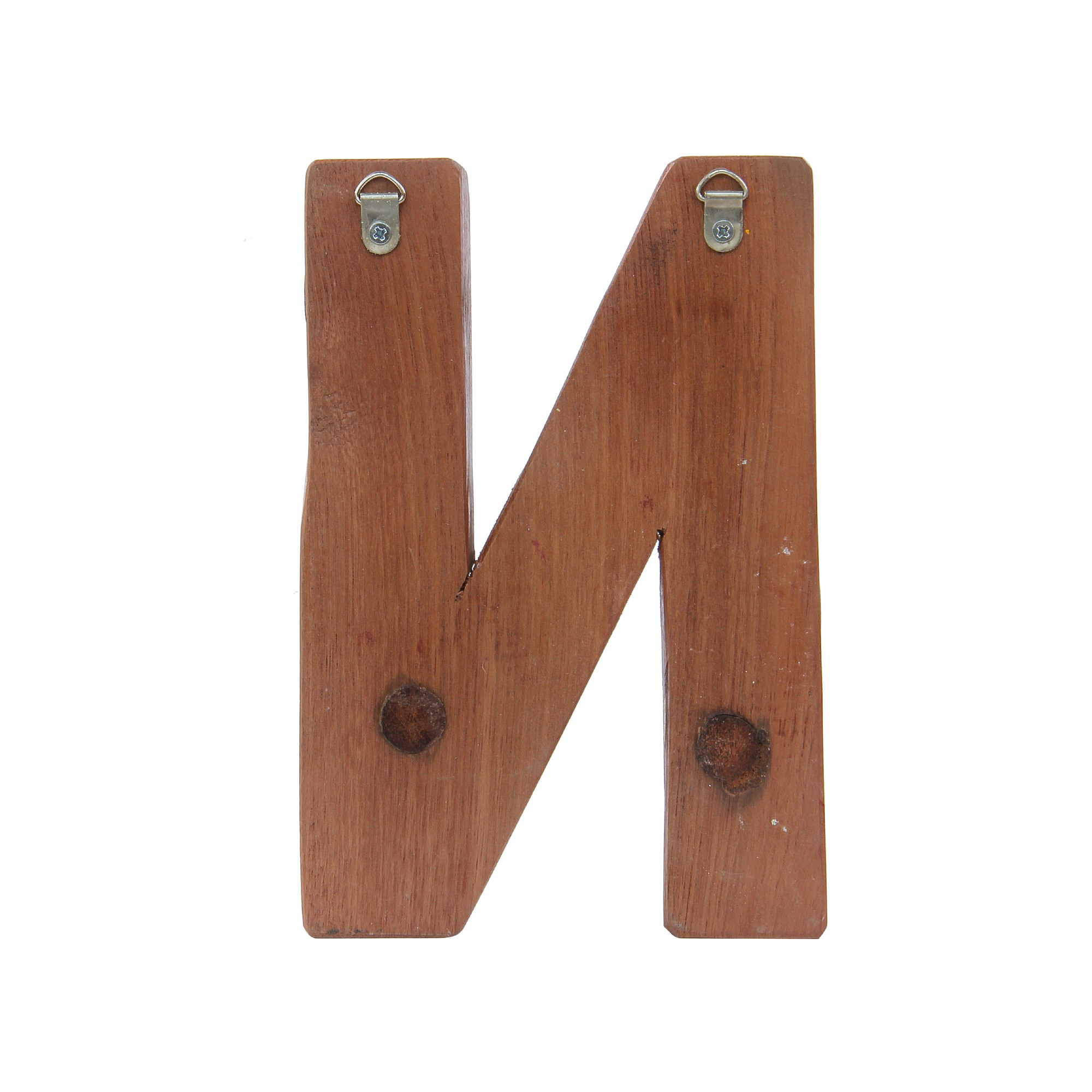 Holzbuchstabe 'N', mehrfarbig, T 2,5 cm, B 13 cm, H 19 cm von fischer's lagerhaus