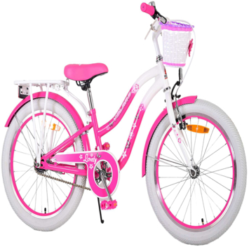 Kinderfiets Volare Lovely roze-wit 20 inch