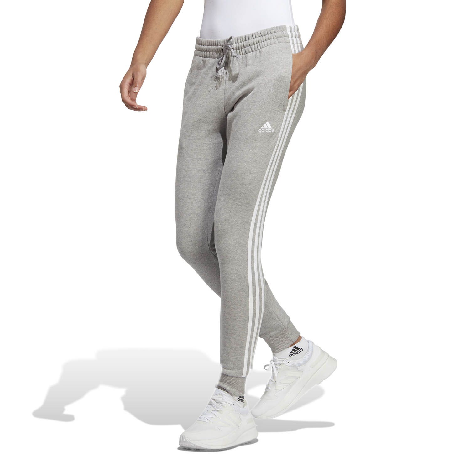 adidas  Essentials 3-Stripes French Terry Cuffed Broek