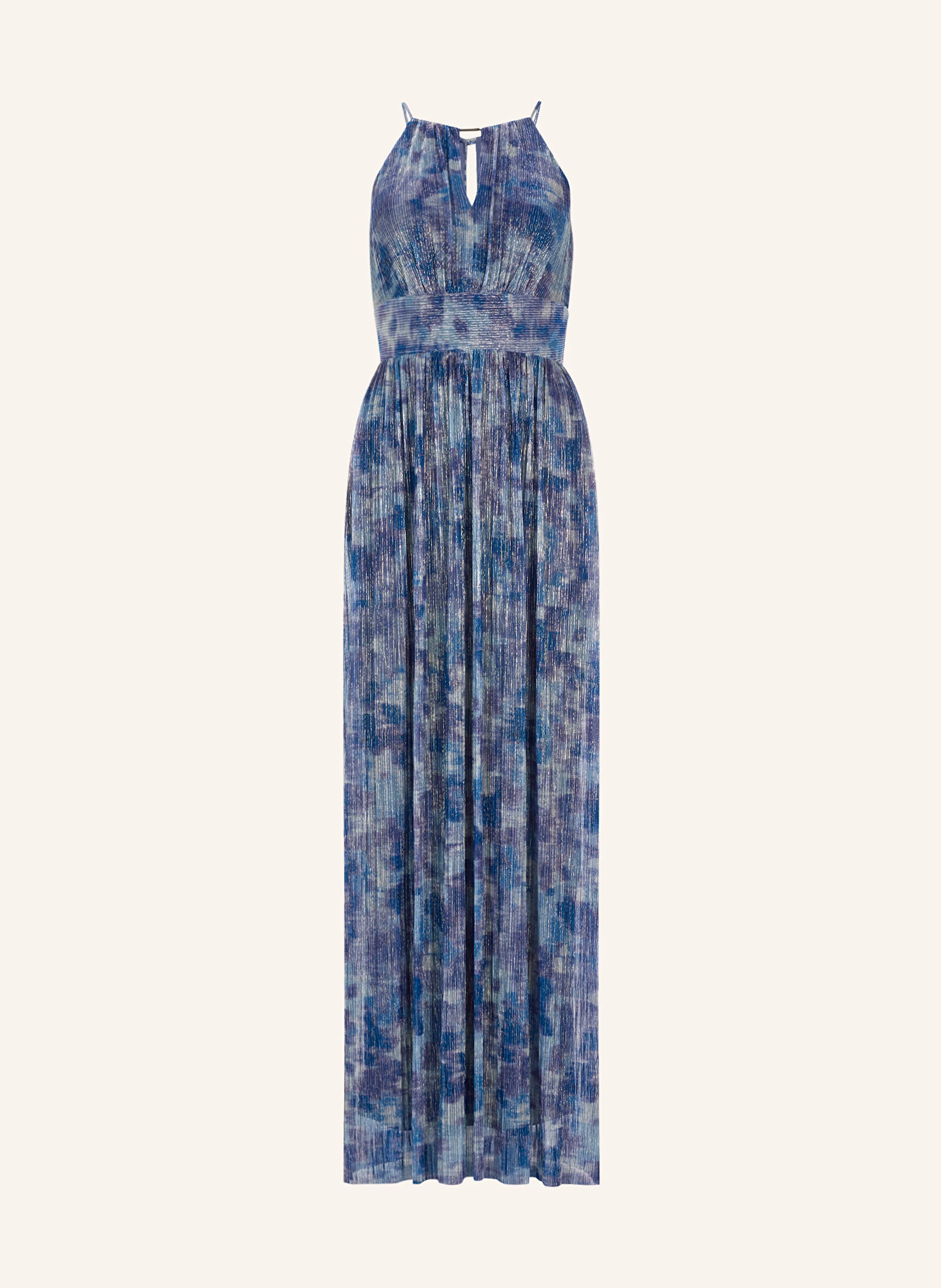 SWING Abendkleid mit Glitzergarn und Plissees