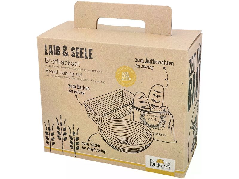 RBV Birkmann Backformen-Set Laib und Seele 3 -teilig Brotback-Set für besonders knusprige Backergebnisse