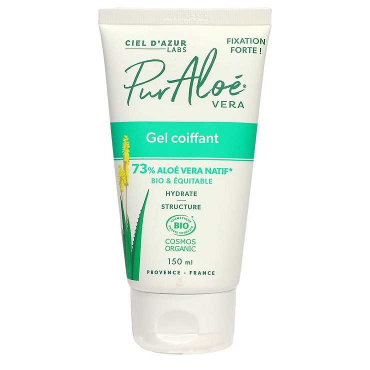 Gel coiffant 73% Aloé vera bio 150ml
