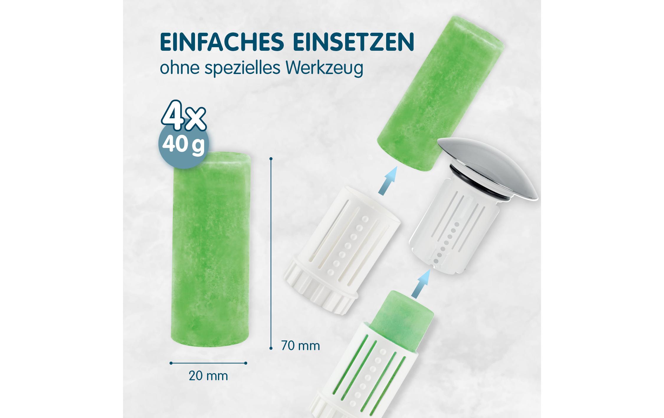 Reinigung Duftsteine, 4er SetFür angenehmen Geruch im Bad