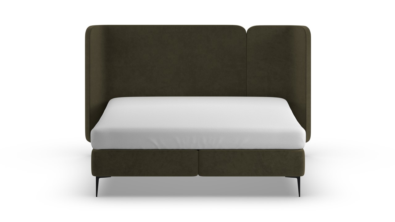 Boxspring Mesa met Kårlsson Excellence matras - Soft suede forest