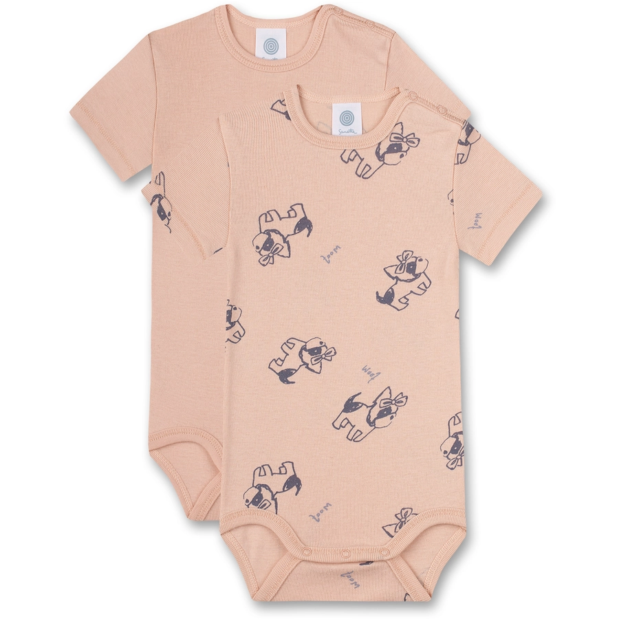 Sanetta Body Doppelpack Hund rosa