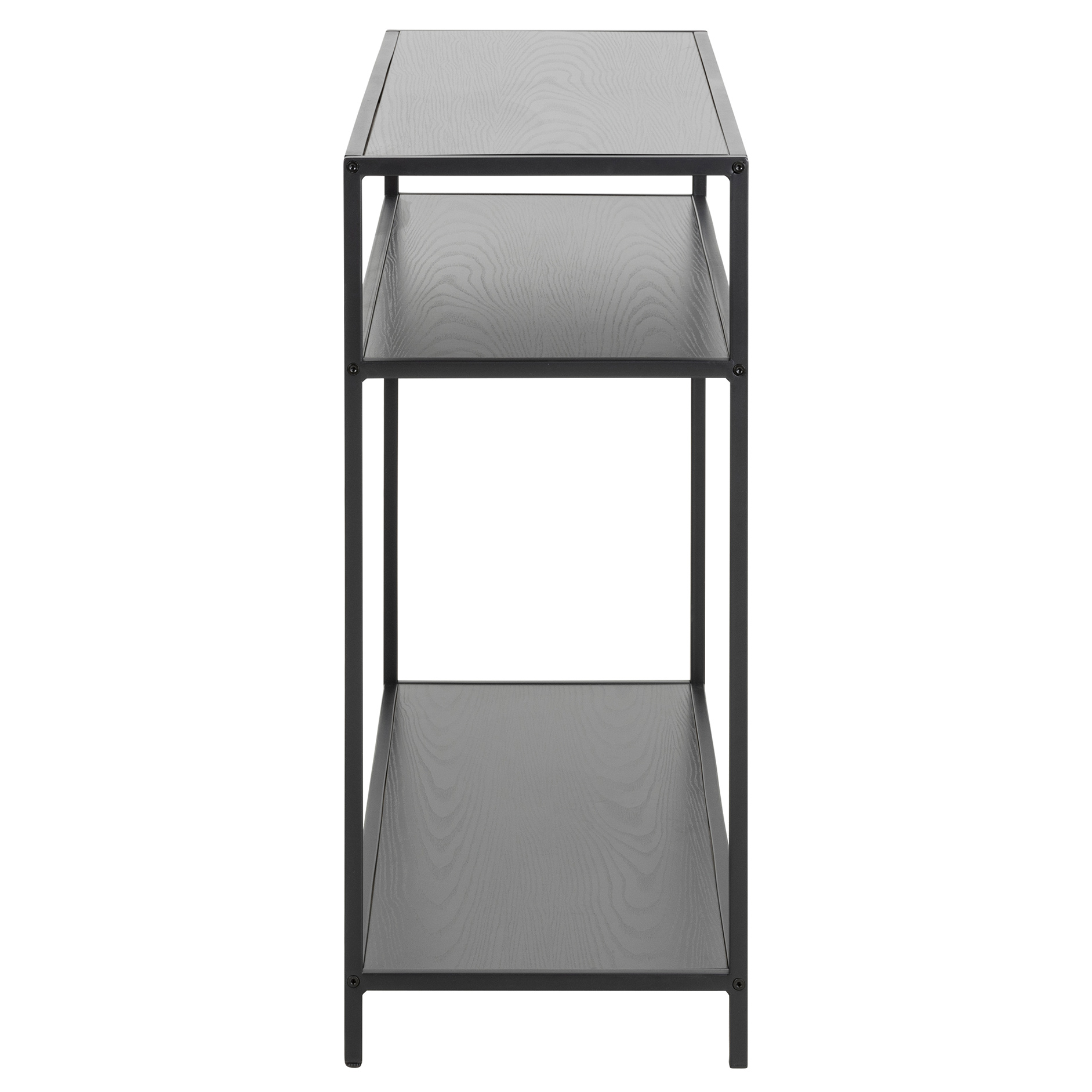 Konsolentisch SEAFORD - schwarz-Esche - 2 Ablagen - 100 cm