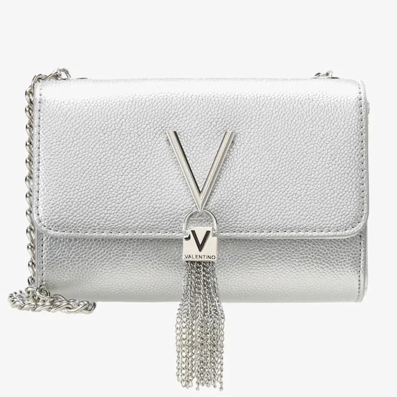 Valentino Bags Divina Overslagtas-Clutch Argento
