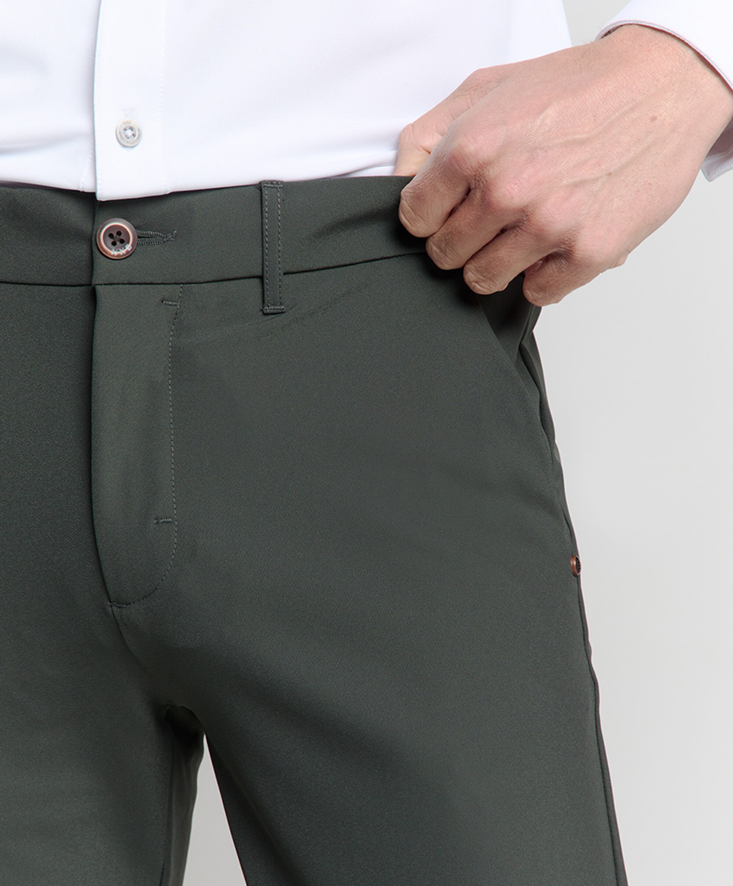 No Excess Pants Chino 4-Way Stretch Sedoc heren broek grijs