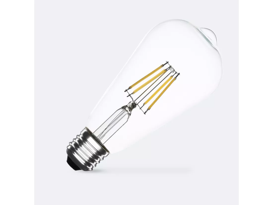 Ampoule LED Filament E27 6W 720 lm Dimmable ST64 No Flicker 2700K Blanc chaud