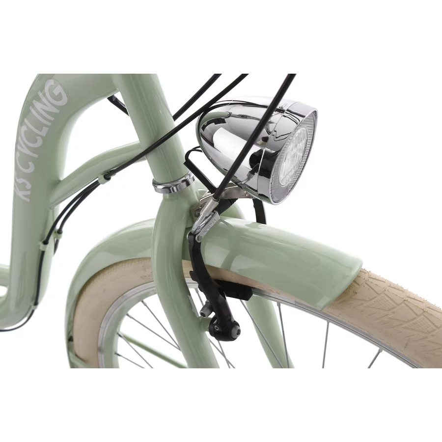 KS Cycling Damenfahrrad Cityrad 6-Gänge Balloon 28 Zoll Grün
