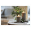 Kubbelys med flakkende flamme LED 10 cm