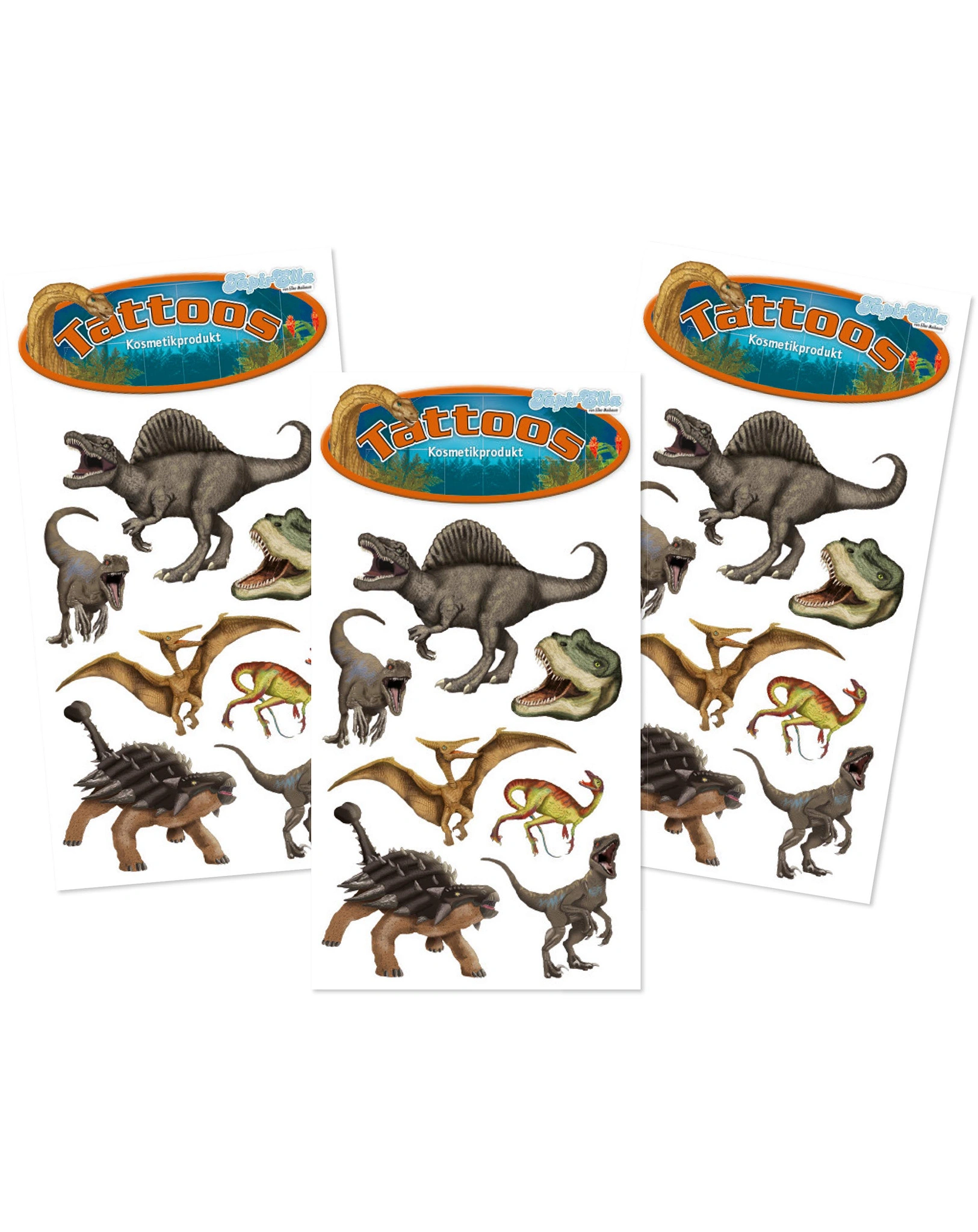 Tattooset TAPIRELLA DINO 3-teilig