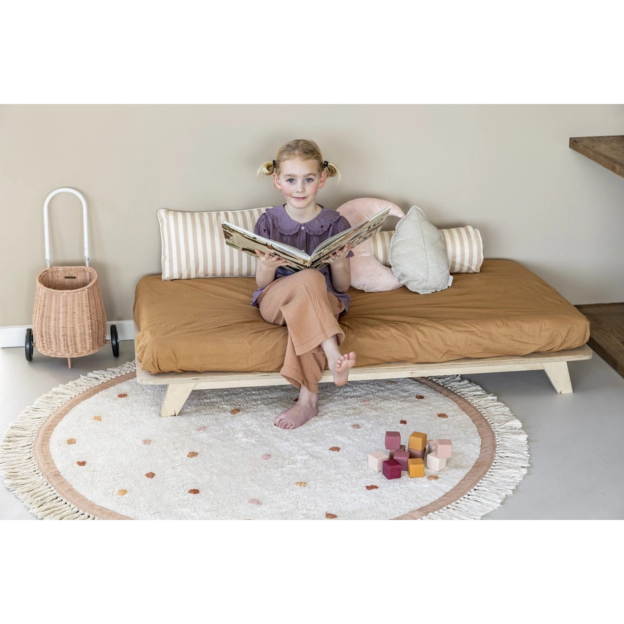 Tapis Petit Kinderteppich Valerie cream pink Ø 130 cm
