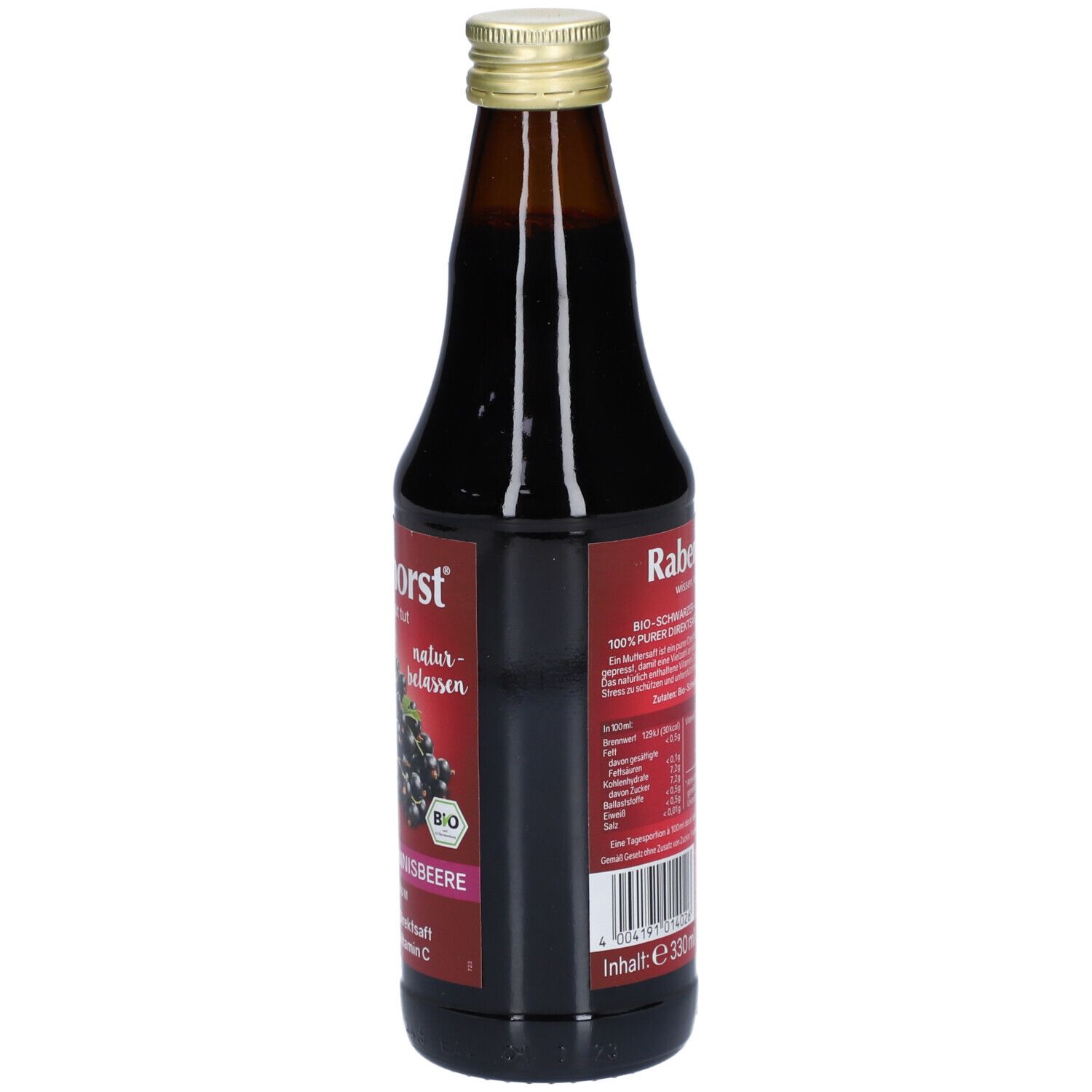 Rabenhorst Schwarze Johannisbeere Muttersaft Bio