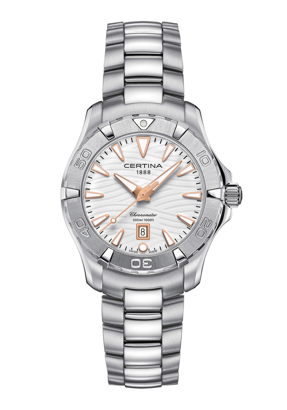 Certina DS Action Damenuhr Chronometer Weiß