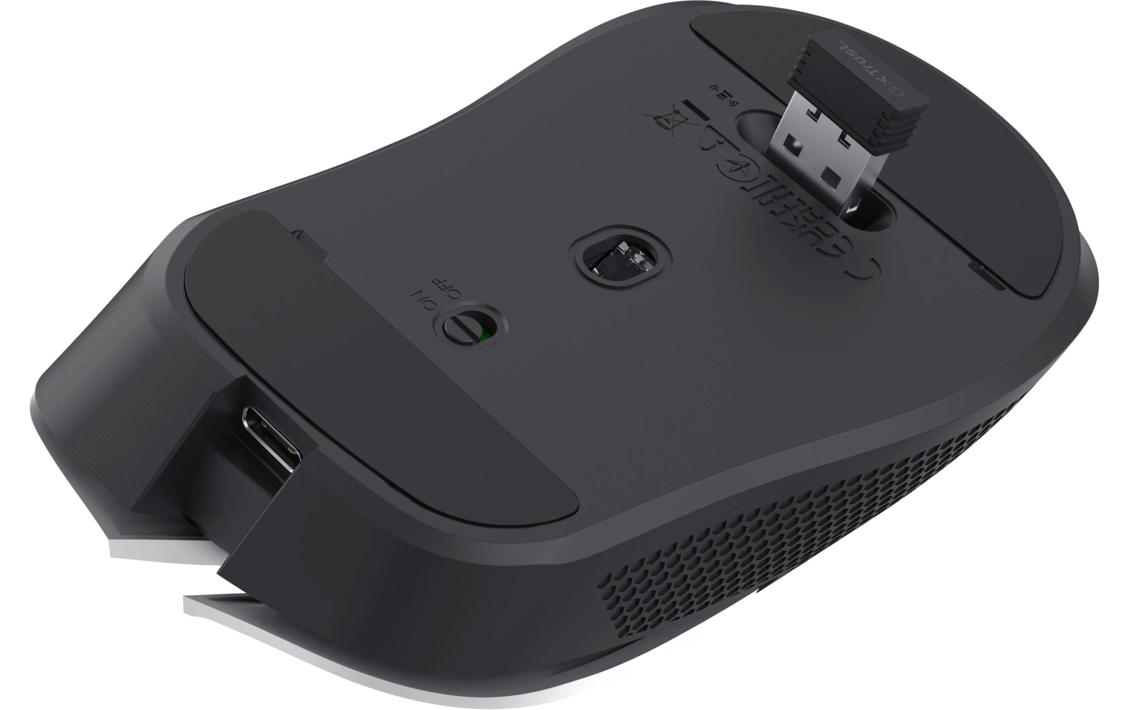 Gaming-Maus GXT923 Ybar WeissKabellose Gaming-Maus mit RGB-Beleuchtung und 50 Stunden Akkubetriebsdauer