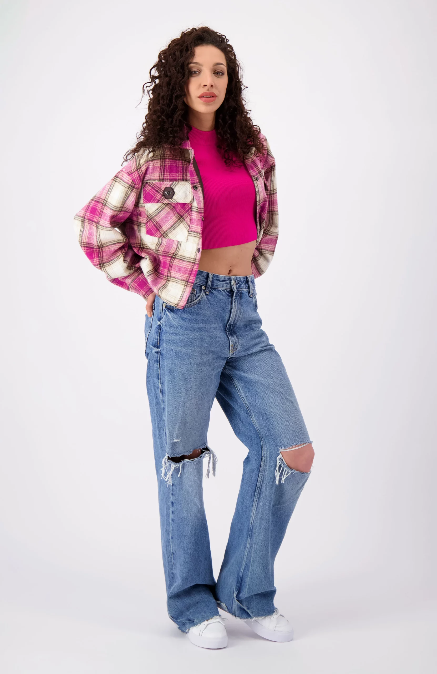 Black Bananas Club Overshirt Dames Roze