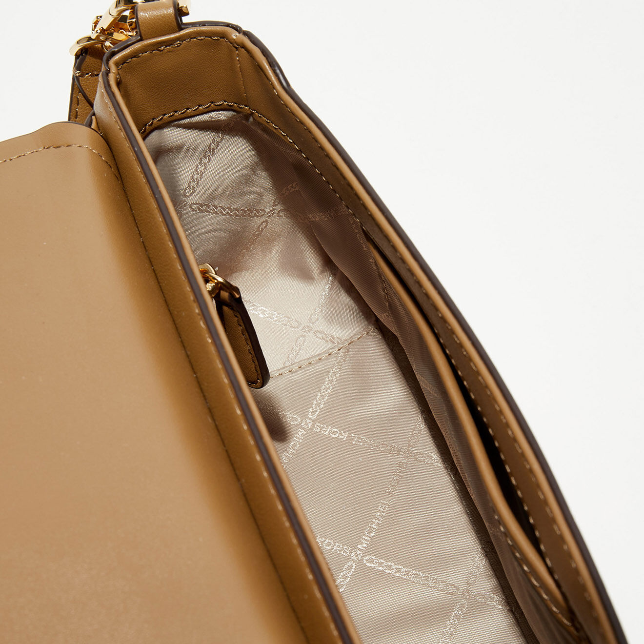 Michael Kors Sac porté épaule en Cuir Parker beige foncé - 26x15x8 cm