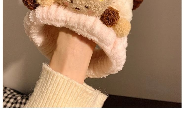 Miumi - Bear Coral Fleece Gezichtsreiniger Hoofdband