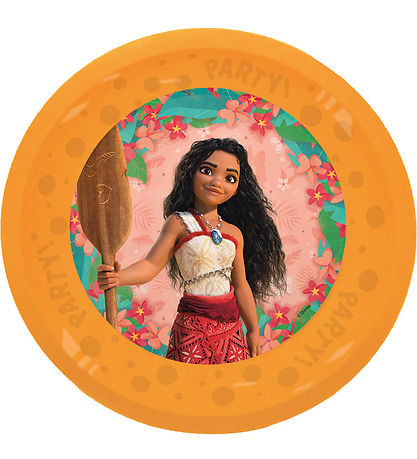 Decorata Party Plastikteller - 4er-Pack - 21cm - Vaiana II