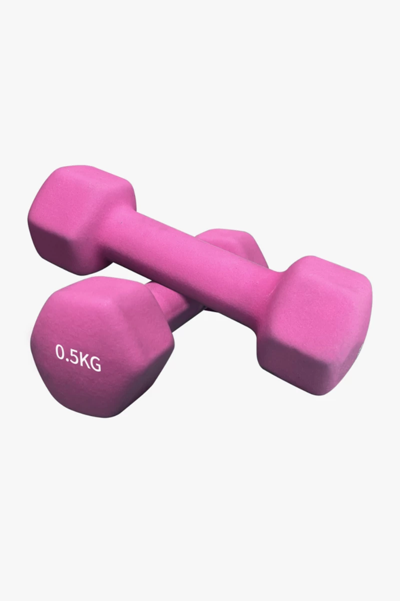 POWERZONE Hexagonal Neoprene 2 x 0.5 kg Hantel Set