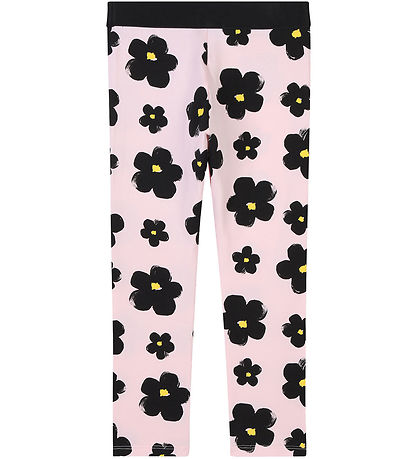 Little Marc Jacobs Leggings - Rosa/Schwarz m. Blumen
