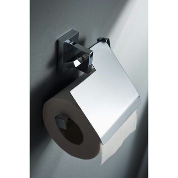 Haceka Toiletrolhouder Edge met Klep Chroom