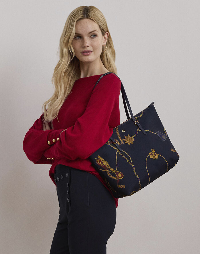 Lauren Ralph Lauren RECYCLED NYLON-KEATON 26-TTE-MED Officer blting/navy/navy