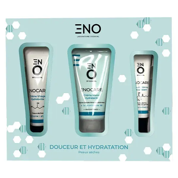 Eno Laboratoire Codexial Enocare Crème visage 30ml + Crème mains 50ml + Baume lèvres 15ml