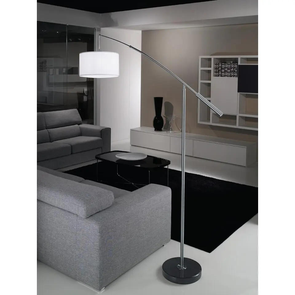 EGLO Nadina Vloerlamp - E27 - 195 cm - Grijs/Wit