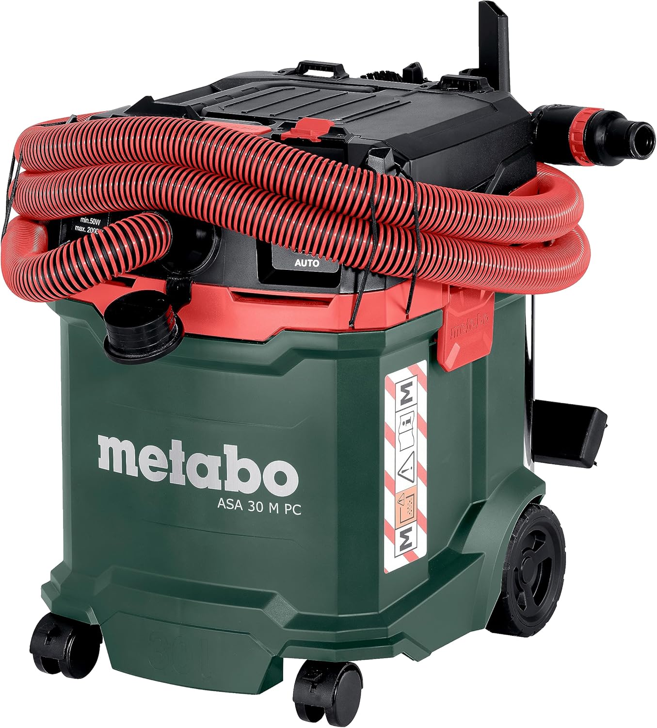 metabo ASA 30 M PC Allessauger – 602087000 – Nass-/Trockensauger mit integrierter Filterabreinigung – 8 m Kabellänge