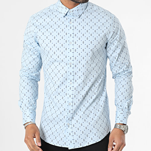 Chemise Manches Longues Andy Bleu Clair