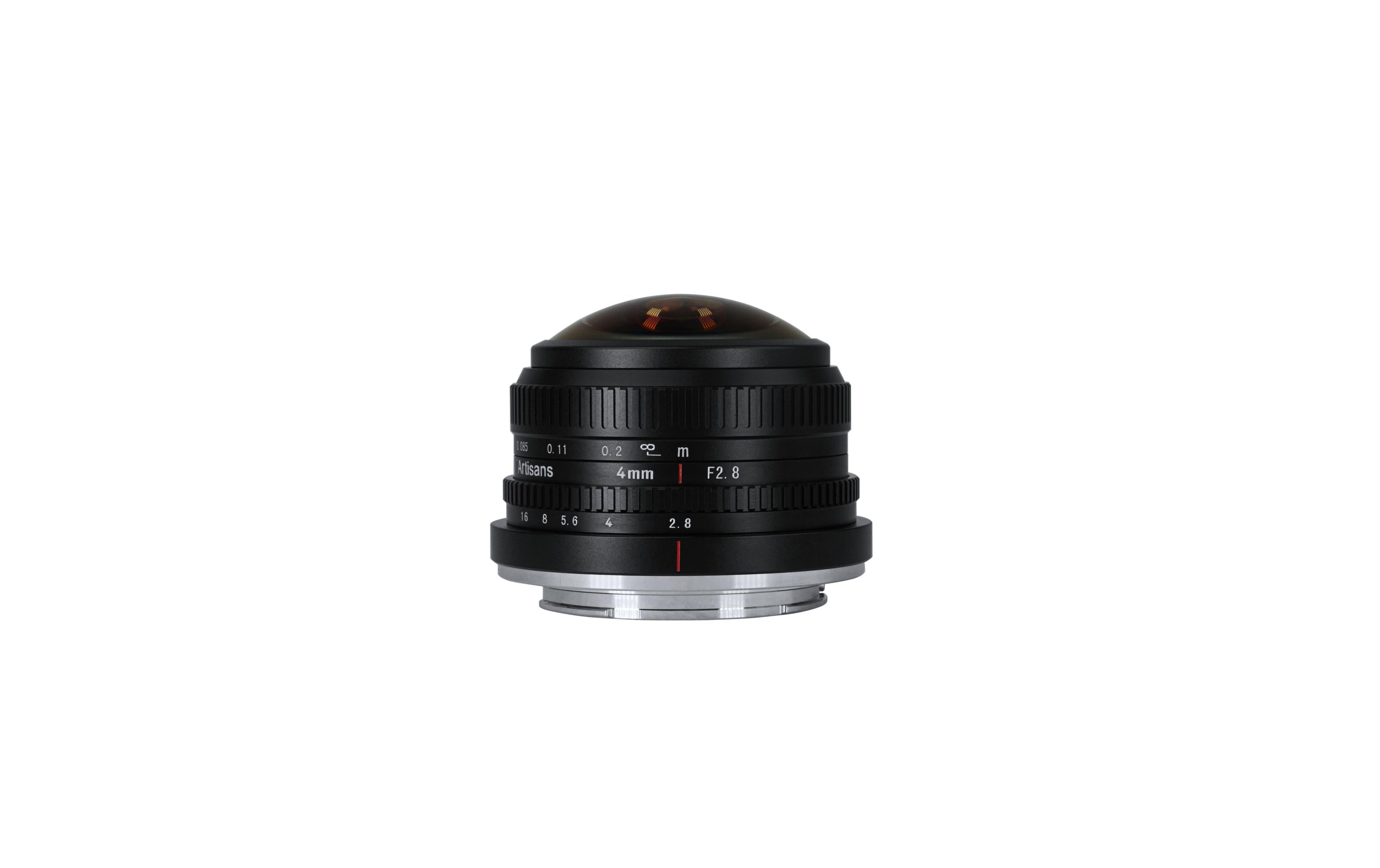 Festbrennweite 4mm F/2.8 Fisheye – Fujifilm X-Mount<br>Zirkulares Fisheye-Objektiv mit 225° Blickwinkel
