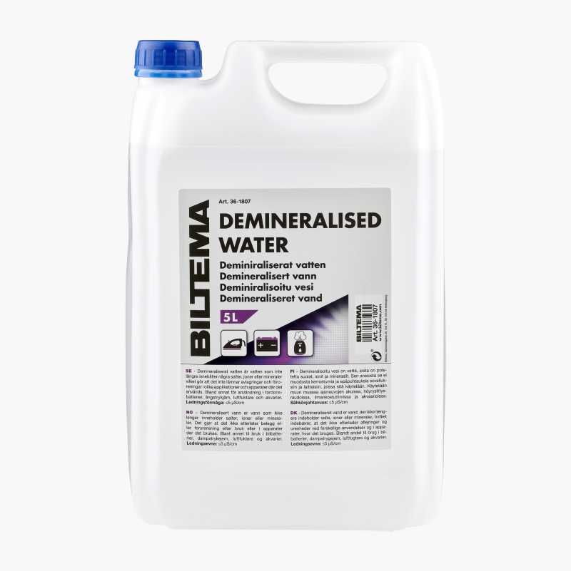 Demineralisert vann, 5 liter