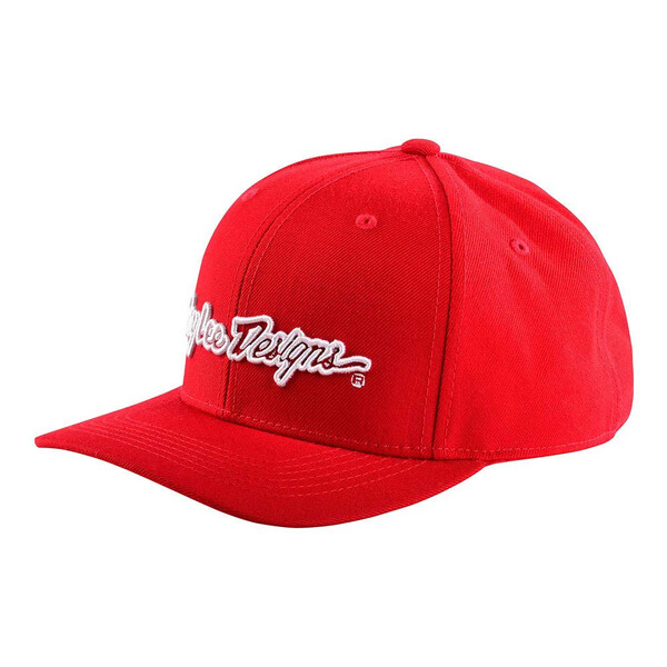 Troy Lee Designs - Casquette Signature Rouge / Blanc