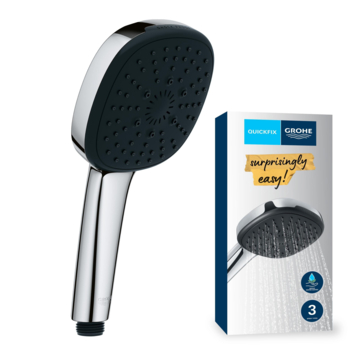 Grohe douchekop Quickfix Vitalio Comfort handdouche waterbesparend 3 standen ø 10 cm chroom