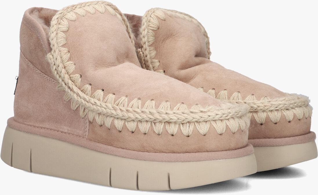 beige mou vachtlaarzen eskimo bounce sneaker