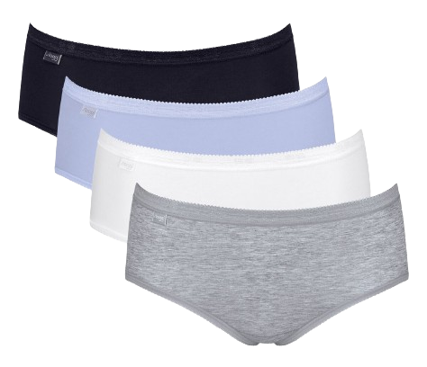 Sloggi Basic+ Dames Midi Slip 4 Pack Multiple Colours Maat 46 1 Stuk