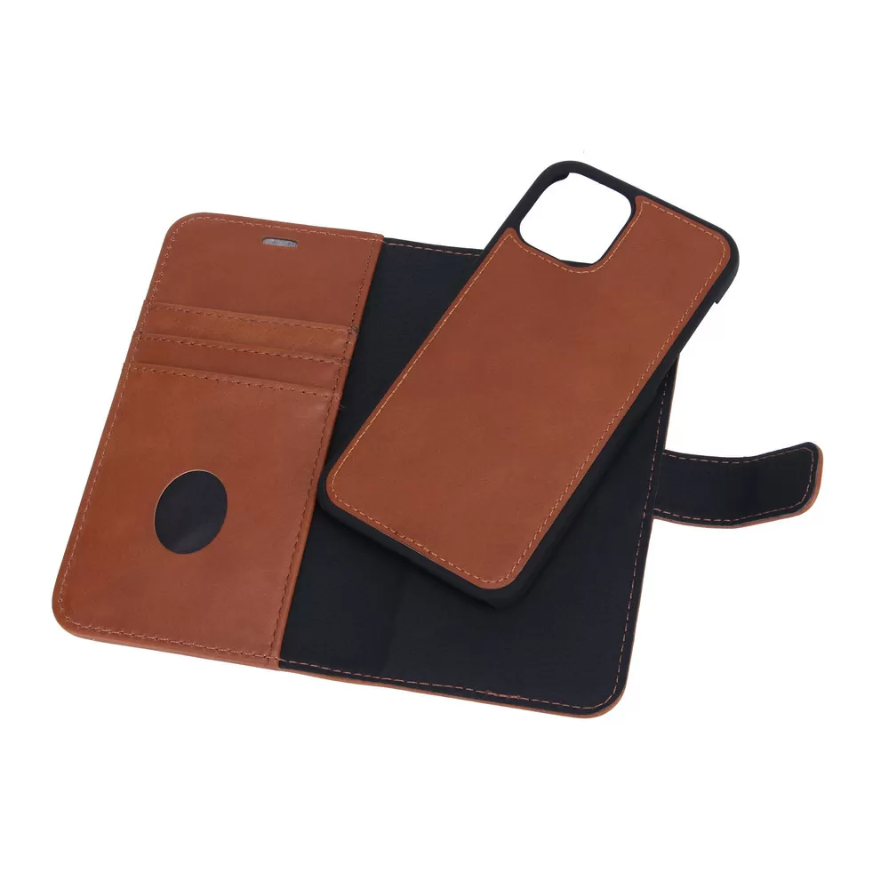Radicover iPhone 12 / 12 PRO Exclusive 2in1, læder - Brun