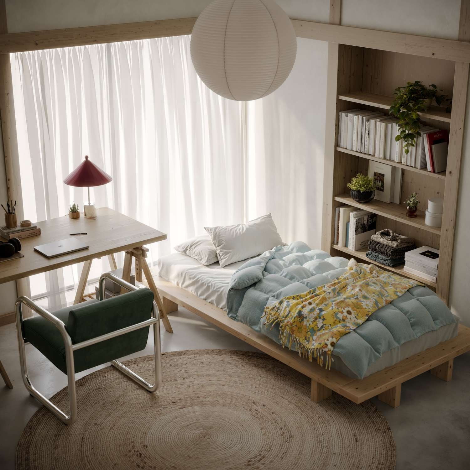 Karup Design Bettgestell »JAPAN BED, FSC®-zertifiziertem Massivholz Futonbett, excl. Matraze« Mit Lattenrost,  zeitlos, bequem & in mehreren Farben und Grössen erhältlich.